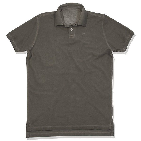 Polo Oitavo Ato Stone Wash Espatulada Argila