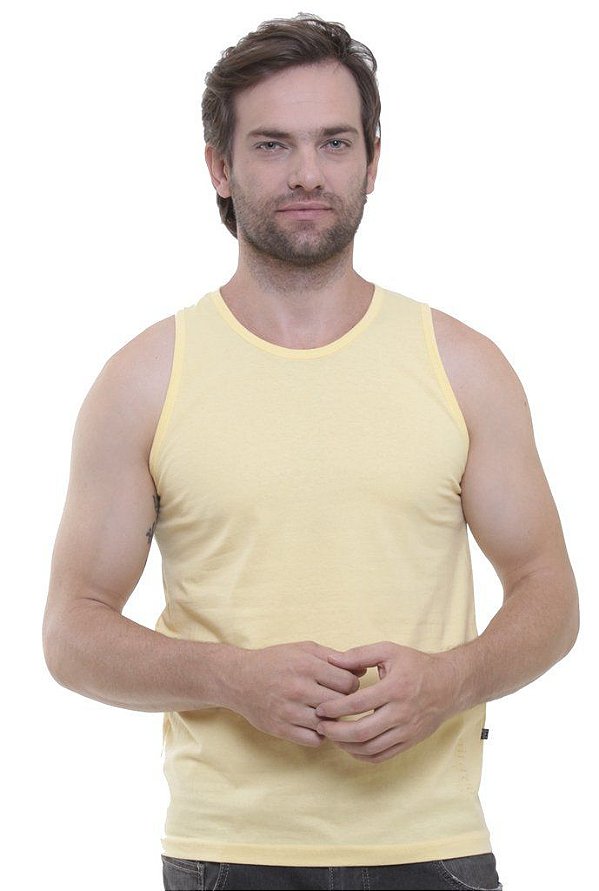 Camiseta Regata Oitavo Ato Amarelo Crema