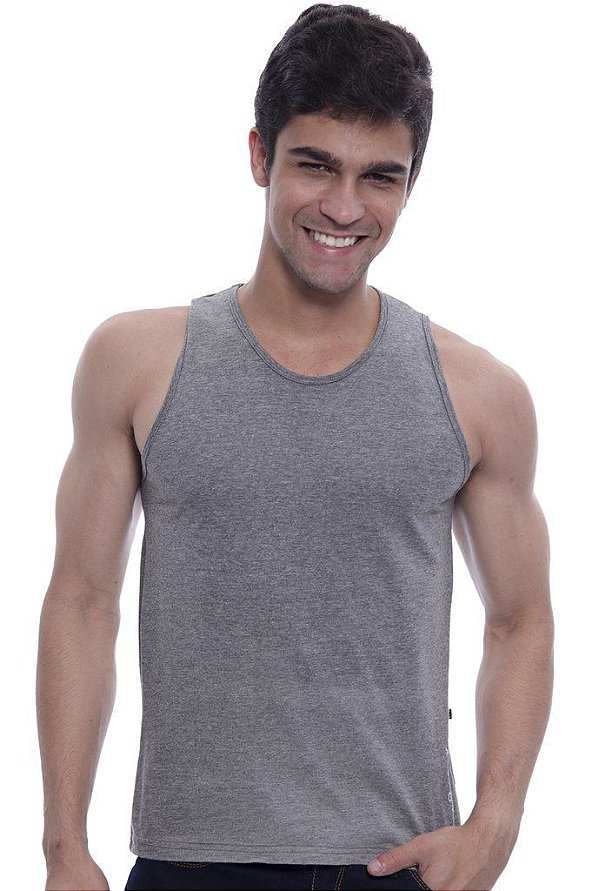 Camiseta Regata Oitavo Ato Mescla Escuro