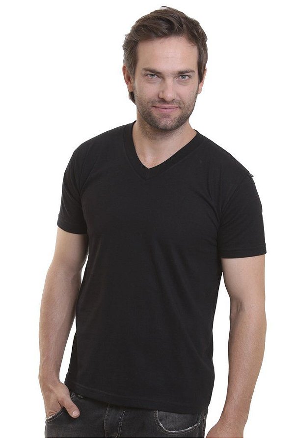 Camiseta Decote V Oitavo Ato Preto