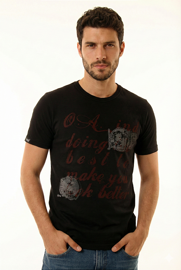 Camiseta Oitavo Ato Better Preto Reativo