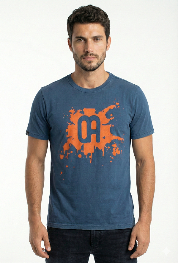 Camiseta Oitavo Ato Riscado OA Azul Jeans