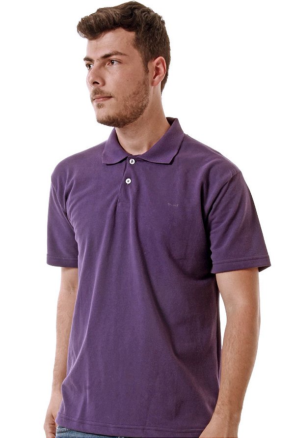 Polo Básica Oitavo Ato Roxo Encolhimento Zero