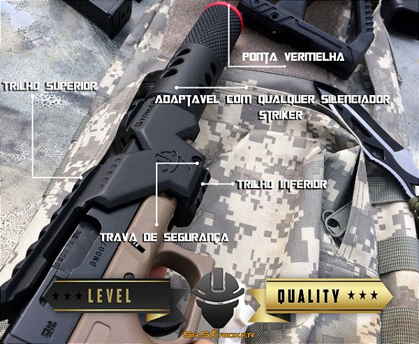 Mount Trilho Glock G18 G17 GXYZ