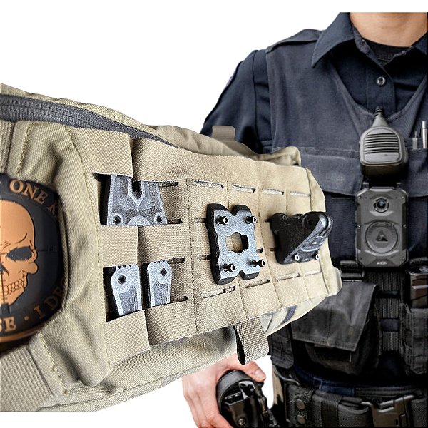 Suporte Gopro Axon BodyCam Colete Modular PM Molle VXSP