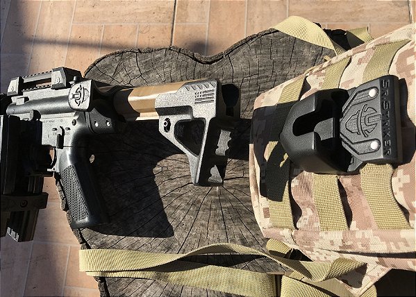 Bandoleira Tatica Clip Colete Molle Tubo Stock