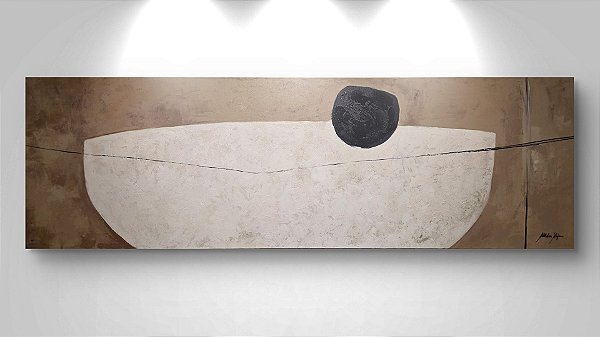 Pintura em tela quadro abstrato minimalista