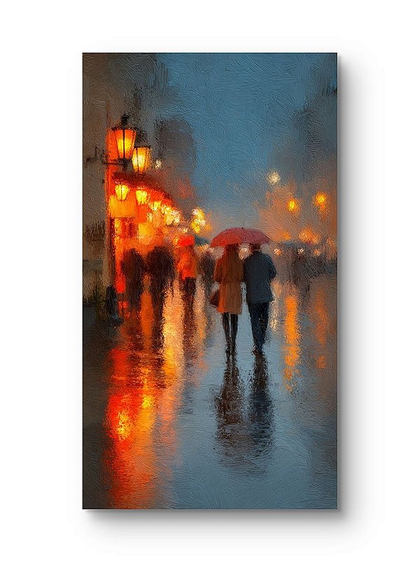 Pintura em tela Casal Romântico quadro 100% feito a mão