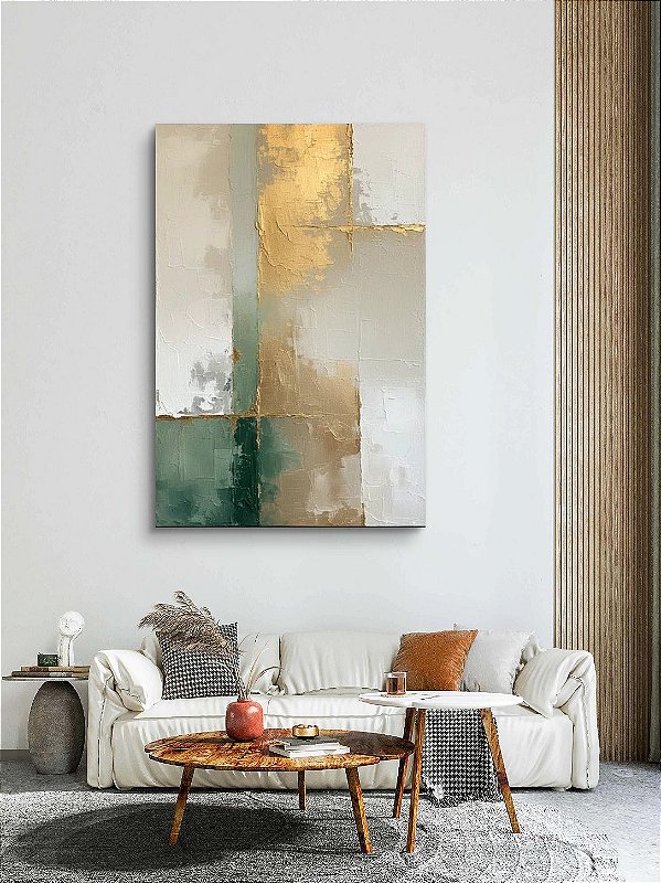 Pintura em tela quadro Abstrato Moderno feito à mão texturizado