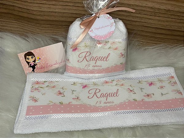 Toalhinha de Lavabo Personalizada Dia da Mulher