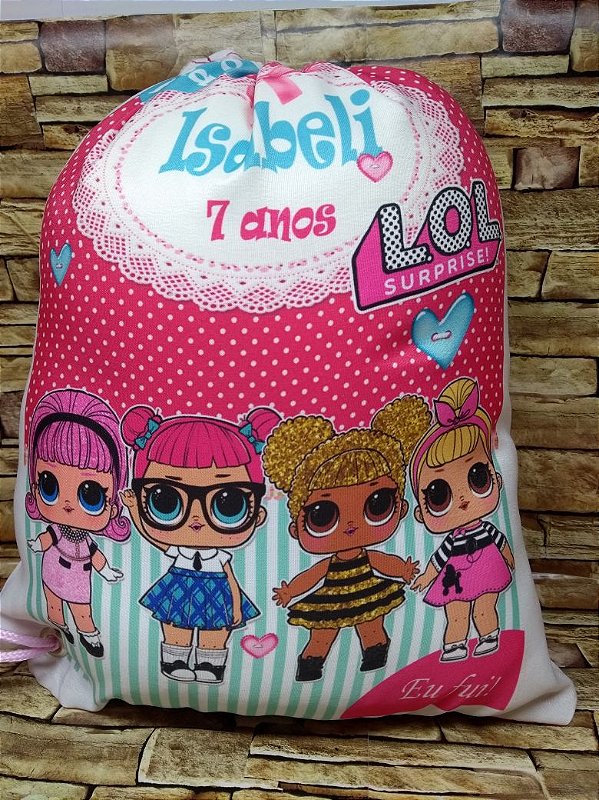 Mochilinha Personalizada Lembrancinha 30 X 25 cm