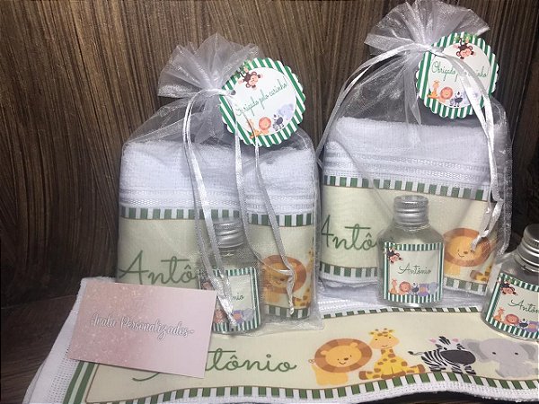 kit lembrancinha maternidade saquinho de organza