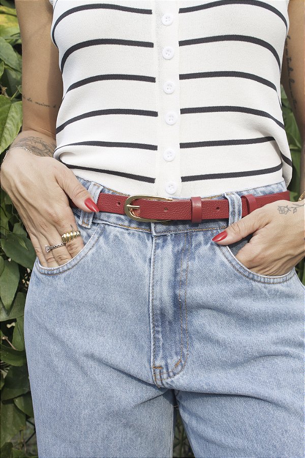 Cinto Pétala Vermelho Chilli Pepper