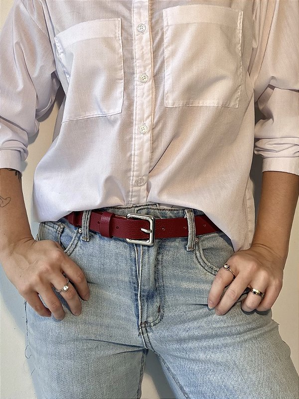 Cinto Basic Square Vermelho Chilli Pepper