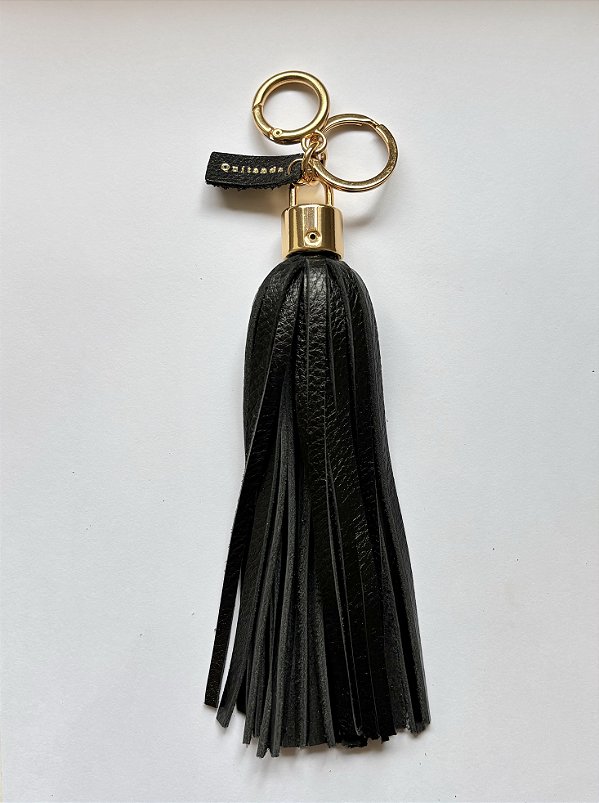 Chaveiro 'Charm' Tassel Preto