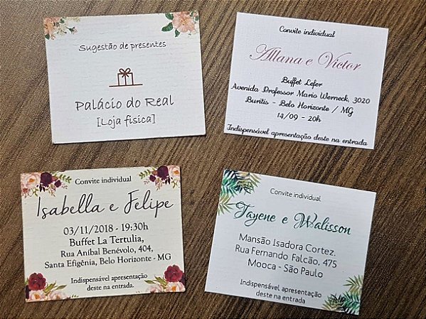 Convite individual - Atelie da Lola Conviteria - convites casamento  debutante bodas