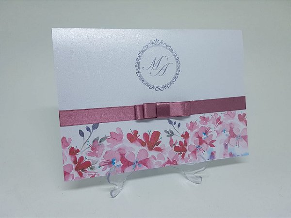 Convite casamento cerejeira floral - Atelie da Lola Conviteria - convites  casamento debutante bodas