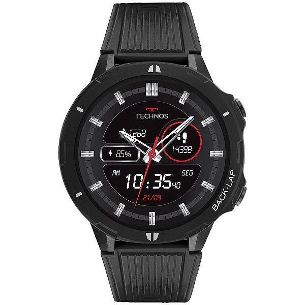 Relógio Technos Smartwatch Inteligente Masculino Preto TSPORTSAA/8P