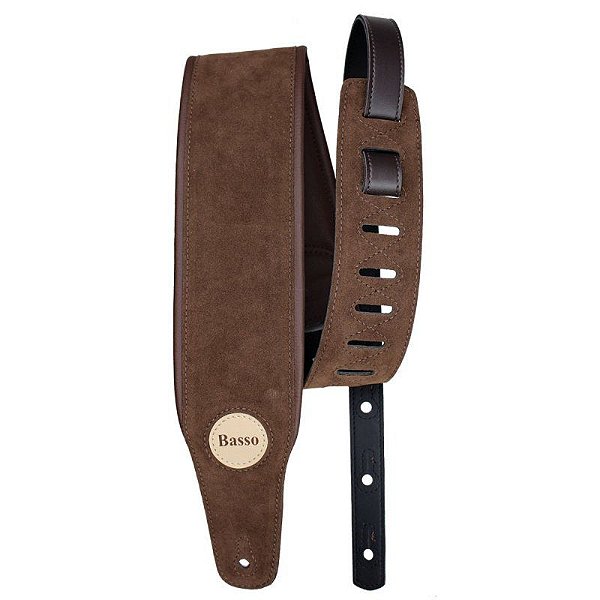 Correia 8,5 cm Basso FB 02 Suede Marrom
