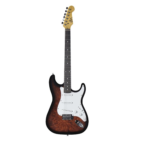Guitarra Stratocaster EWA Guitars EWR 20 VRD Vinho