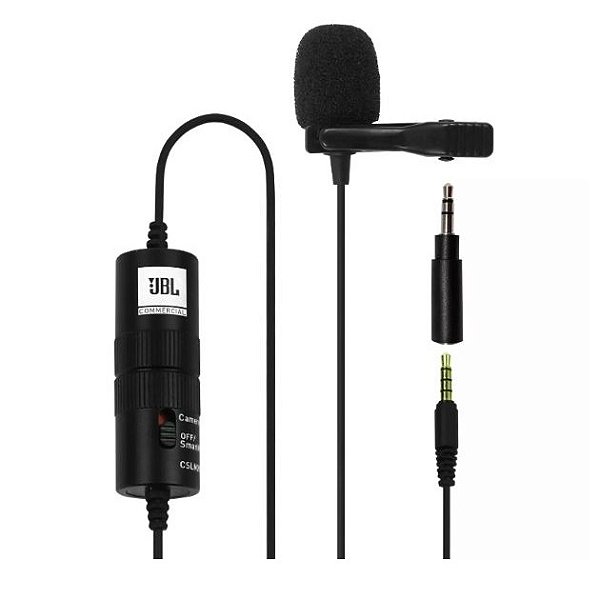 Microfone Lapela para Smartphone JBL CSLM20B