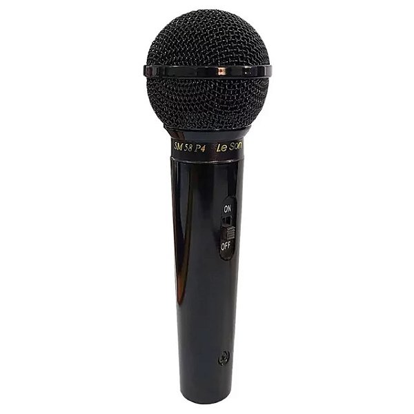 Microfone de Mão Le Son SM58 P4 Preto