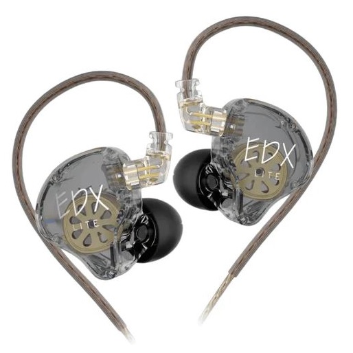 Fone de Ouvido In Ear KZ EDX Lite Cinza