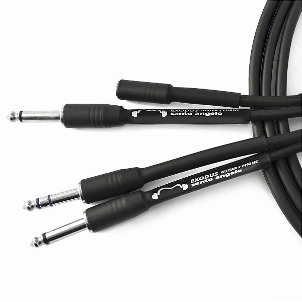 Cabo P10 / P10 / Fêmea P2 Guitarra Fone Santo Angelo Exodus 3 Metros