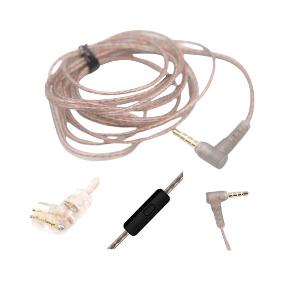 Cabo Tipo C com Microfone para Fone de Ouvido In Ear KZ