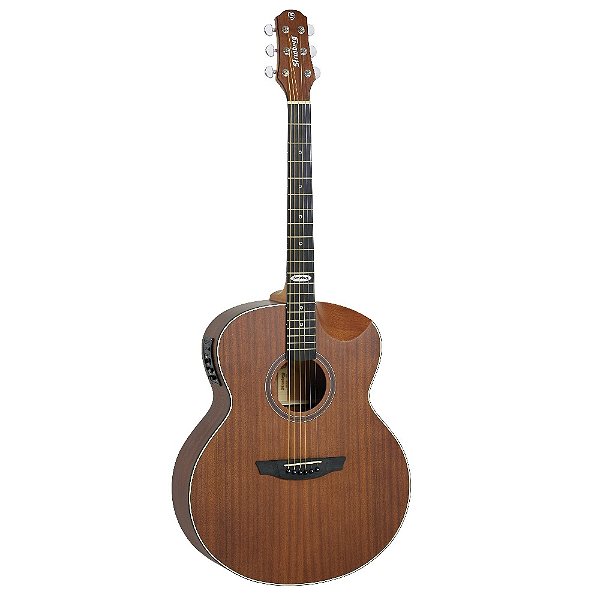Violão Elétrico Aço Strinberg Semi Jumbo SJ201HC MGS