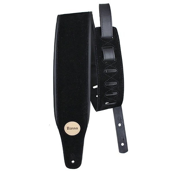 Correia 8,5 cm Basso FB 01 Suede Preto