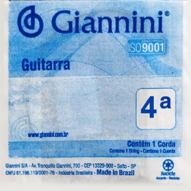 Corda Avulsa Guitarra Giannini GEEGST9.4 4ª Ré