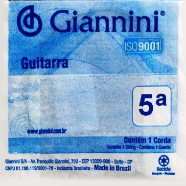 Corda Avulsa Guitarra Giannini GEEGST9.5 5ª Lá
