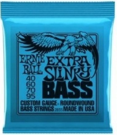 Encordoamento Contrabaixo 4 Cordas Extra Slinky Bass .040 Ernie Ball 2835