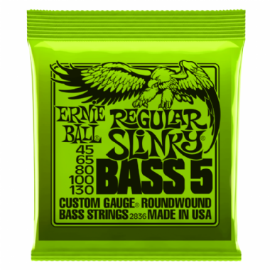 Encordoamento Contrabaixo 5 Cordas Regular Slinky .045 Ernie Ball 2836