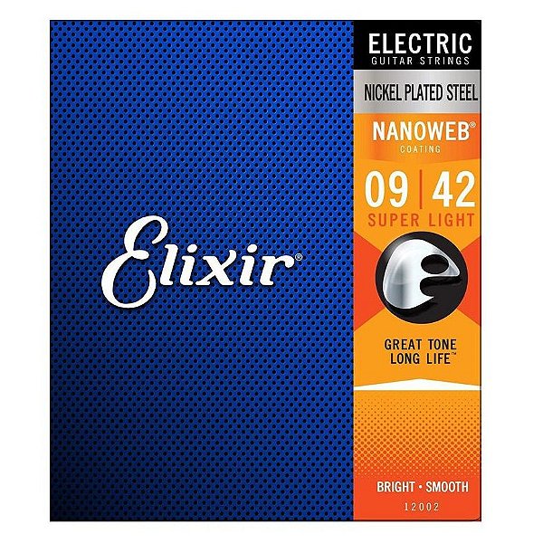 Encordoamento Guitarra .009 Elixir Super Light 12002