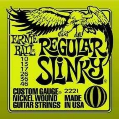 Encordoamento Guitarra .010 Ernie Ball Regular Slinky 2221