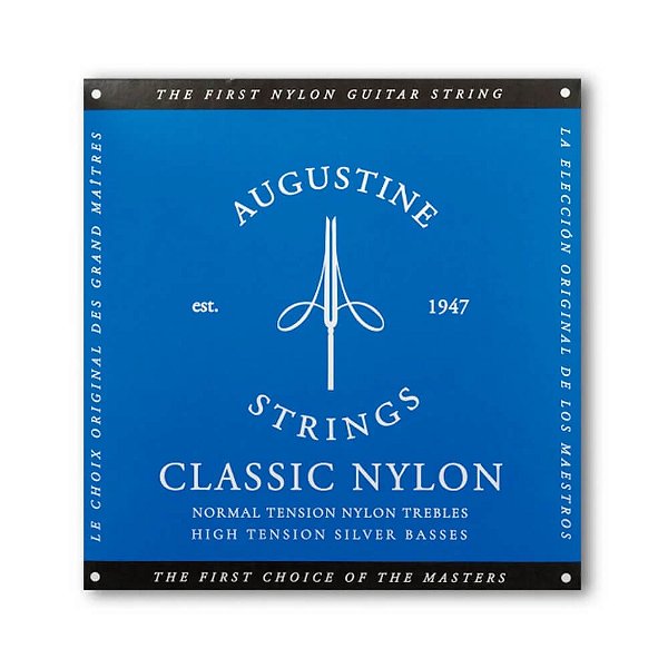 Encordoamento Violão Nylon Augustine Classic Blue .028 Tensão Alta