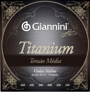 Encordoamento Violão Nylon Giannini .028 Tensão Média Titanium