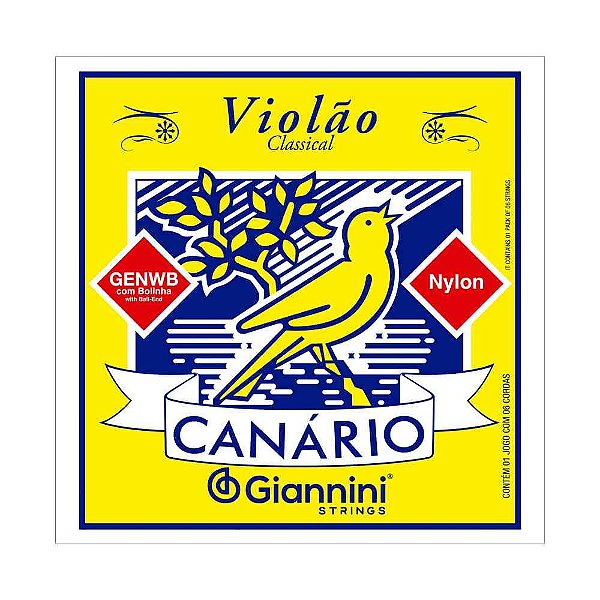 Encordoamento Violão Nylon Giannini Canário .028 GENWB