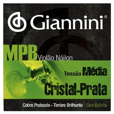 Encordoamento Violão Nylon Giannini MPB .028 Tensão Média GENWS
