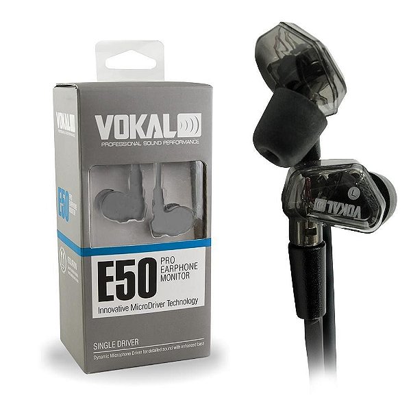 Fone de Ouvido In Ear Vokal E50 Pro - Krunner - Loja de Instrumentos  Musicais e Áudio