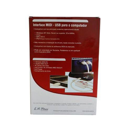 Interface Midi / USB Prelude Conecta Krunner Loja de Instrumentos