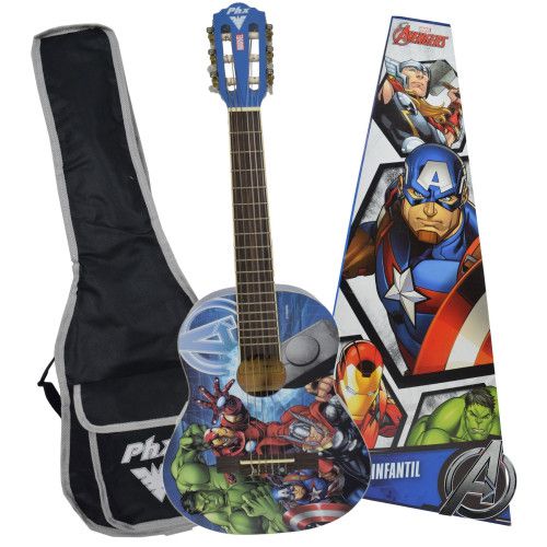Violão Infantil Acústico Nylon Phx Marvel Avengers VIM-A1