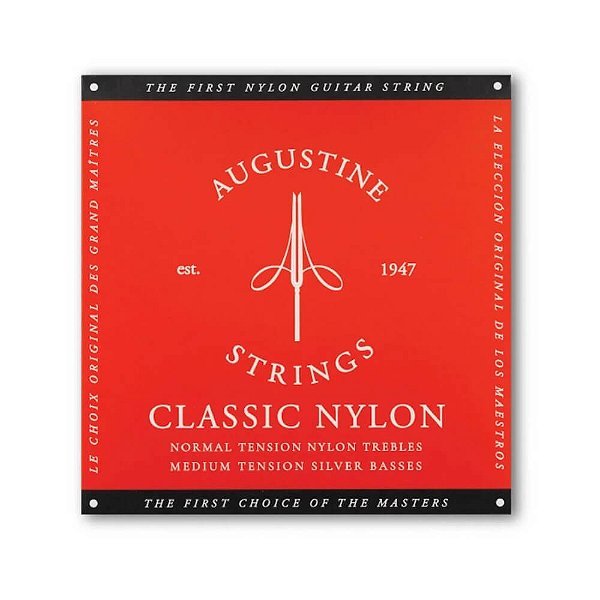 Encordoamento Violão Nylon Augustine Classic Red .028 Tensão Média
