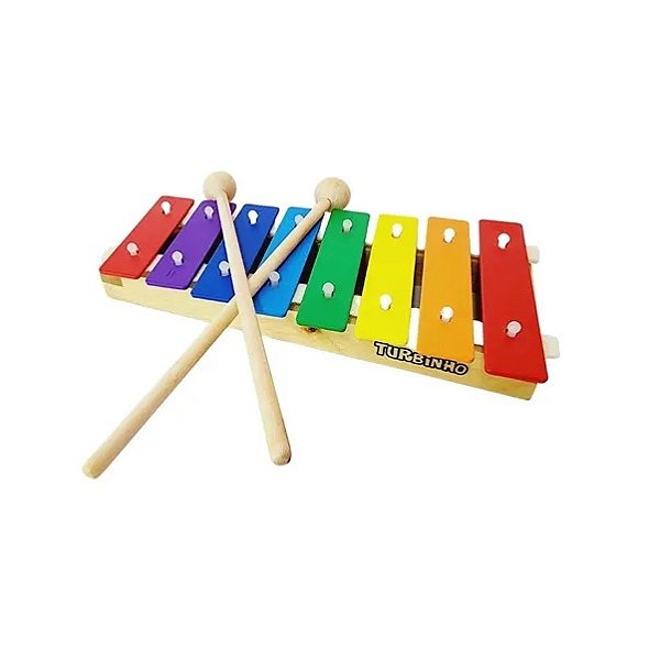 Xilofone 8 Teclas Coloridas Turbinho