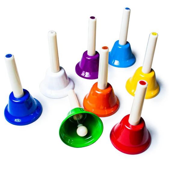 Sinos Musicais Coloridos com Cabo Turbinho BL8