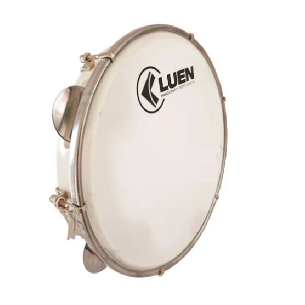 Pandeiro 10" Fórmica Luen 50051BR Branco
