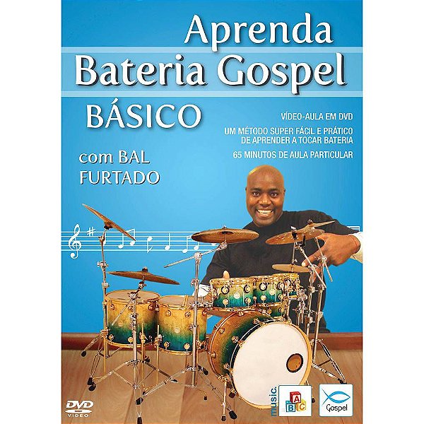 DVD Aprenda Bateria Gospel Básico