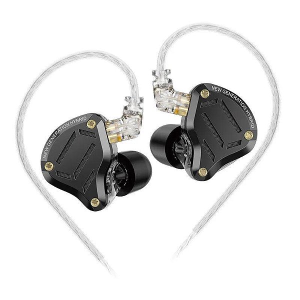 Fone de Ouvido In Ear KZ ZS10 Pro 2 Preto
